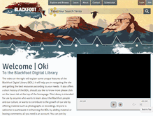 Tablet Screenshot of blackfootdigitallibrary.com
